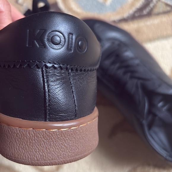 Koio Tempo Nero Black Leather Sneaker size 35/5 - Picture 4 of 5